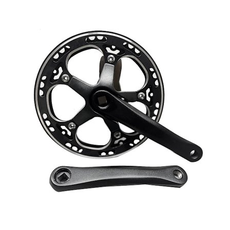 48t Enkeltgirs 170mm Veisykkel Folding Sykkelkranksett Sykkelkranksett Kjedeplate Tannhjul Tilbehør