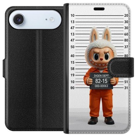 Yhteensopiva Lompakkokotelo Apple Apple iPhone 17 Air Söpö piirretty pupuhahmo vankilavaatteissa ja vankinumerolla taustana mittamerkinnät