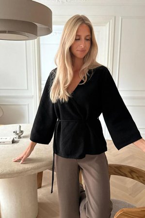 AnneIC Cardigan Black L/XL