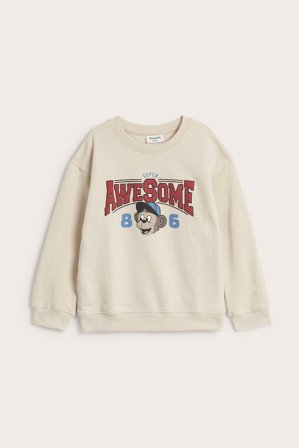 Kappahl | Sweatshirt med trykk | Lys beige