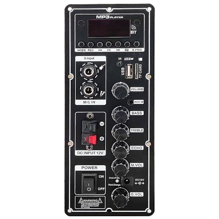 12V Förstärkarkort Högtalarförstärkare Bluetooth AUX TF-kort U-diskinspelning 6-12 tum 80W Högtalarpanelkort