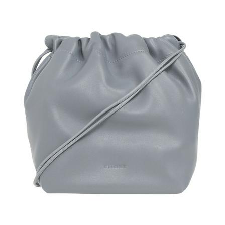 Jil Sander, Shoulder bag with logo Grijs, Dames, Maat:ONE Size,leer