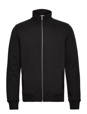 Vintage Logo Emb Zip Track Sweat-shirt Tröja Svart Superdry