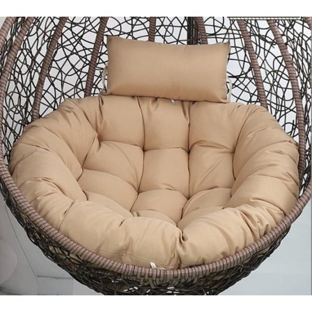 Hengekøyeputer, enkle og doble gyngeputer til vuggen, avtakbare og vaskbare hengekøyer Pute (sittepute, ekskludert hengekøyestol)