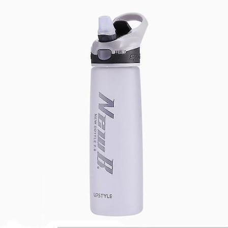 750 ml Kannettava Olki Vesi Pullo BPA Vapaa Urheilu Valkoinen
