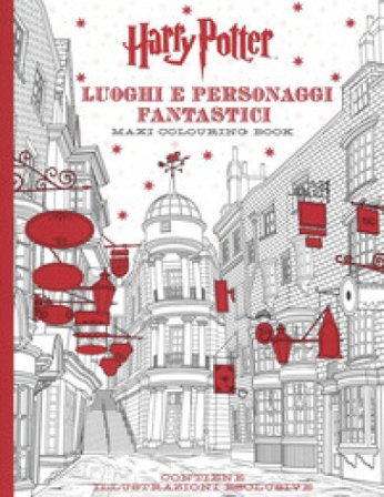 Harry Potter. Luoghi e personaggi fantastici. Maxi colouring book. Ediz. illustrata J. K. Rowling