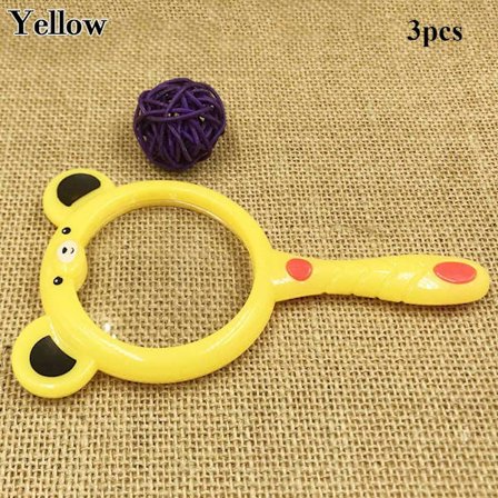 3 stk håndholdt forstørrelsesglass 3X forstørrelsesglass GUL