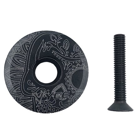 Sykkel Stem Topplokk Aluminium Legering Headset Topplokk 31.7mm Diameter med Bolt for MTB Sykkel Gaffel Stem Deksel Tilbehør