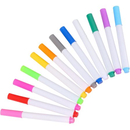 12 Farver Flydende Kridtmarkør, Kridt til Tavle, Sletbare Whiteboard Markører, Flydende Kridtmarkør til Tavlevinduer, Glas, Bistro, Skilte