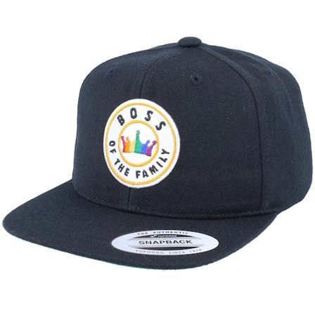 Kinder Kiddo Cap - Schwarz snapback Cap - Kinder Boss Of The Family Patch Black Snapback @ Hatstore