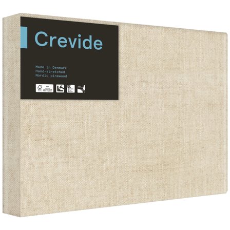 Crevide Djup Målarduk 3D Linne Natur 41x33