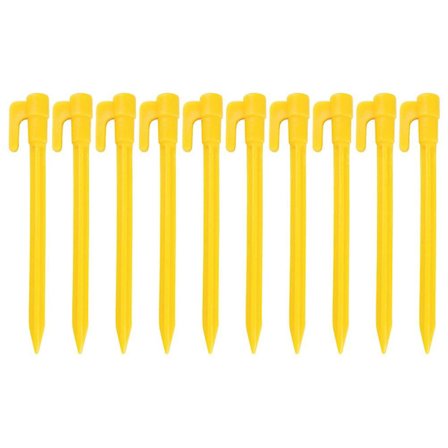 Utomhus Camping Tält Spik Strandmatta Plast Spik Camping Tillbehörgul30st