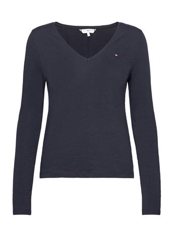 Regular Classic V-Nk Top Ls Blue Tommy Hilfiger