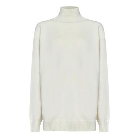 Drumohr Turtlenecks Hvid, Dame Rullekraver