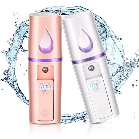 Nye produkter i 2023, 2 stk. Nano ansiktsfukter, mini bærbar ansiktsdampsprayer, håndholdt spray med fuktighetskrem