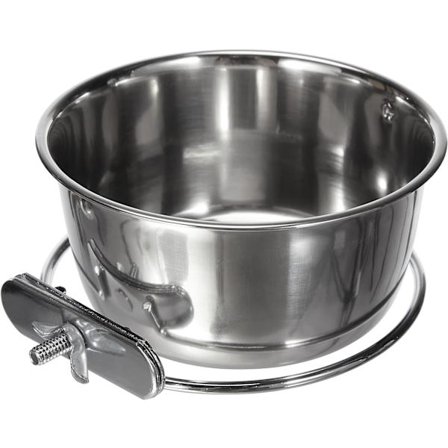 12 cm halkaisijaltaan pienille eläimille tarkoitettu ruostumattomasta teräksestä valmistettu kulho