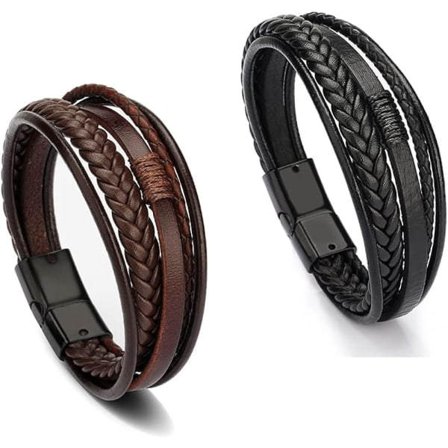 Læderarmbånd Herre Nyt med magnetlås kohud