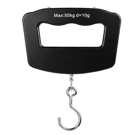 Hängande digitalvåg - 50 kg svart