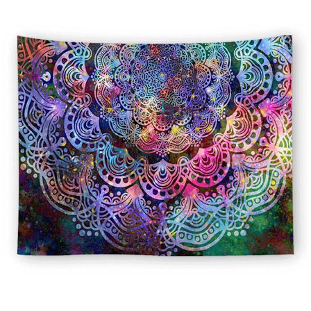 1 stk. Mandala Gobelin Vægophæng Tæppe Farverig Væg Gobelin