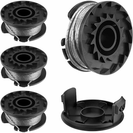 Trådspole for BOSCH EasyGrassCut 18 23 26 Art 23 26 gresstrimmer reservedeler (BOSCH F016800569 / F16800385, 4 stk)