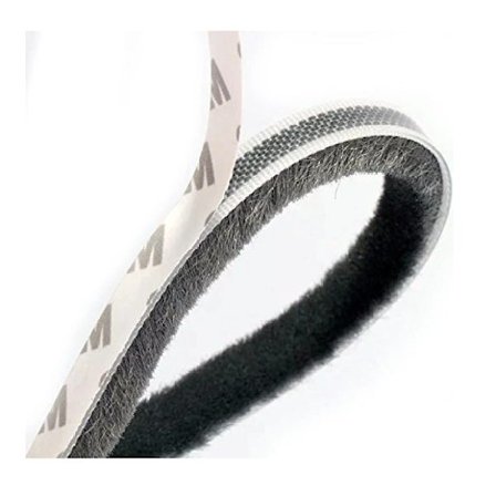 Svart gummibørste tetningslist selvklebende støvtett list vindu