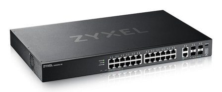Zyxel XGS2220 Series XGS2220-30 - switch - L3-tilgang, NebulaFLEX Cloud - 24 porter - Styrt - rackmonterbar