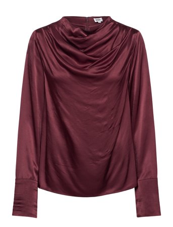 Twist & Tango Tammie Satin Blouse - Burgundy - 36