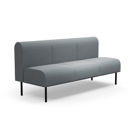 Modulsofa VARIETY, 3-Sitzer, Stoff Pod CS, silbergrau