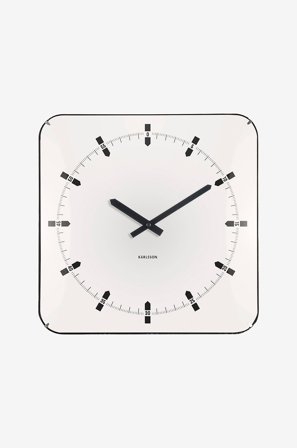 Karlsson - Veggklokke Sucinto Dome - Hvit - Veggklokker & bordklokker - Fra Homeroom