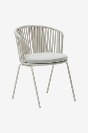 Kave Home - Stol Saconca, 4-pak - Hvid - Spisestole - Fra Homeroom