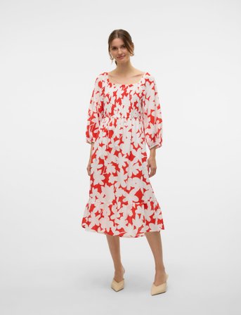 Vero Moda Vmdicthe 3/4 Square Calf Dress Wvn Ga - Multi/patterned - S