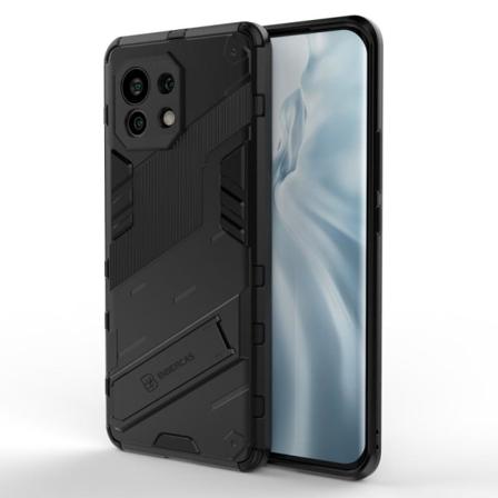 Xiaomi Mi 11 -iskunkestävä kotelo jalustalla ThinArmor V2 Mörkgrön