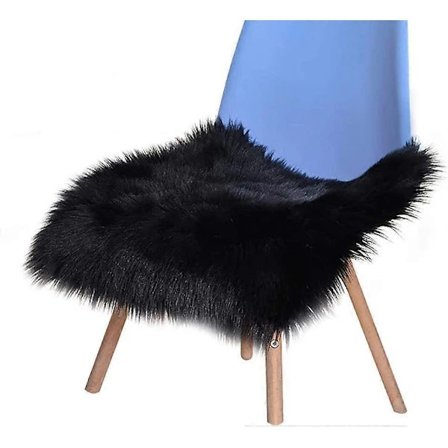 Artificial Wool Seat Cushions Fluffy Soft Long Hair Decorative Chair Pad Sofa Mat