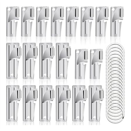 P38 ja P51 -tölkinavaaja avaimenperällä, ruostumattomasta teräksestä valmistettu käsikäyttöinen tölkinavaaja retkeilyyn, kannettava tölkinavaaja 