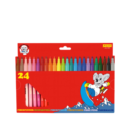 SENSE Fiberpennor 24-P Skapa & pyssla ONESIZE