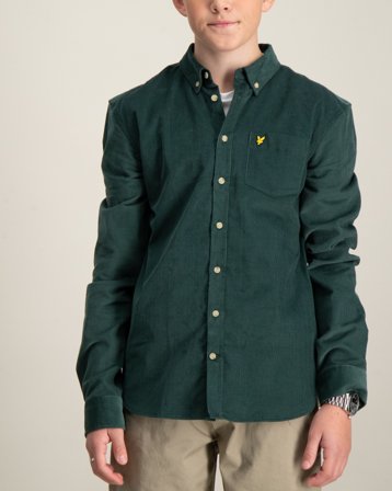 Lyle & Scott Needle Cord Shirt Blå Skjorter Dreng - Kids Brand Store