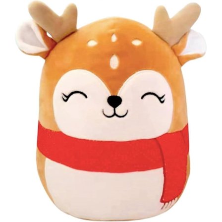 20 cm Joulupukki Pehmolelu Tyyny, 3D Söpö Joulupehmolelu Poro Tyynysukupuoli Pehmeä Puuvilla Plushies Nuken, Super Pehmeä Leikkikalulahja Lapsille 