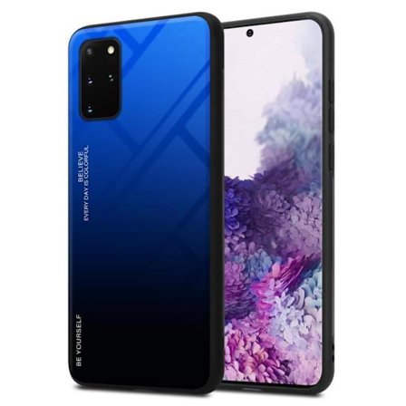 Fodral till Samsung Galaxy S20 PLUS skal i BLÅT - SVART Fodral skyddsskydd tvåfärgad TPU