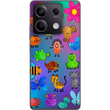 Kompatibel Mobilcover til Xiaomi Redmi Note 13 Little Scribble Friends