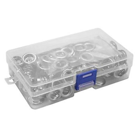 Øjesætningsværktøjssæt, Øjesætningsværktøj 100 sæt Øjer (1/2 tomme diameter) Øjer og Øje