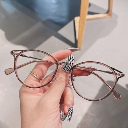 Anti-Blue Light Briller Overdimensjonerte briller BRUN