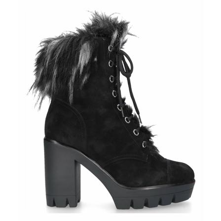 Giuseppe Zanotti Ankle Laarzen Gintonic 80 suede , Zwart , Dames , Maat: 38 EU Enkellaarsjes