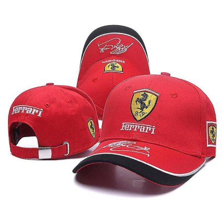 Ferrari Team-caps Utendørssport Baseballcaps Racingcaps Justerbar Bomulls Caps