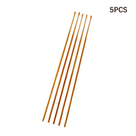 5/10 st Kol Bambu Sked Öronpetare Poleringsverktyg Rund Bambuhandtag Öronrengörare Kreativ Gåva