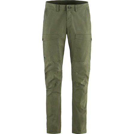 Fjällräven Men's Abisko Hybrid Trail Hose in Laurel Green/Grün, G-1000 | Size: 48/Short