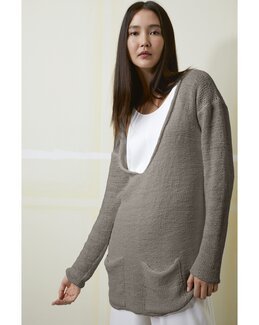 Strikkeopskrift Sweater Hvid/beige - Lang Yarns