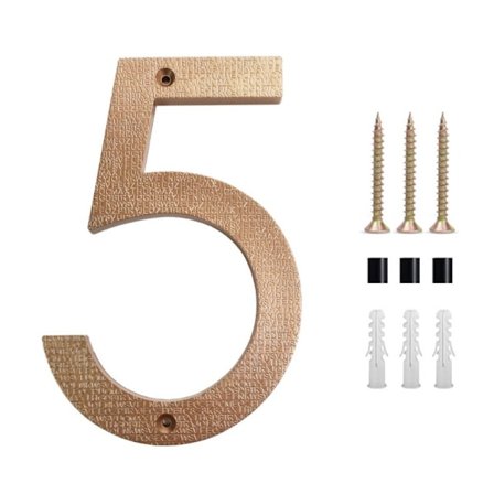 Nummer Dørplakett Adressesifre 0-9 5 5