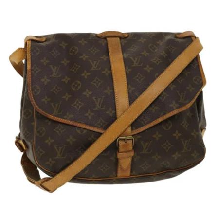 Louis Vuitton Vintage, Pre-owned Canvas louis-vuitton-bags Bruin, unisex, Maat:ONE Size