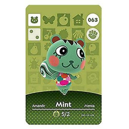 Nfc Spillkort Kompatibelt med Animal Crossing, ch Amiibo Wii U - 063 Mint