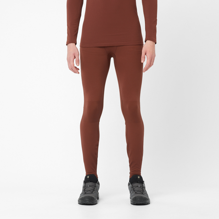 Salomon - Sntial Warm Tights M - RUM Raisin